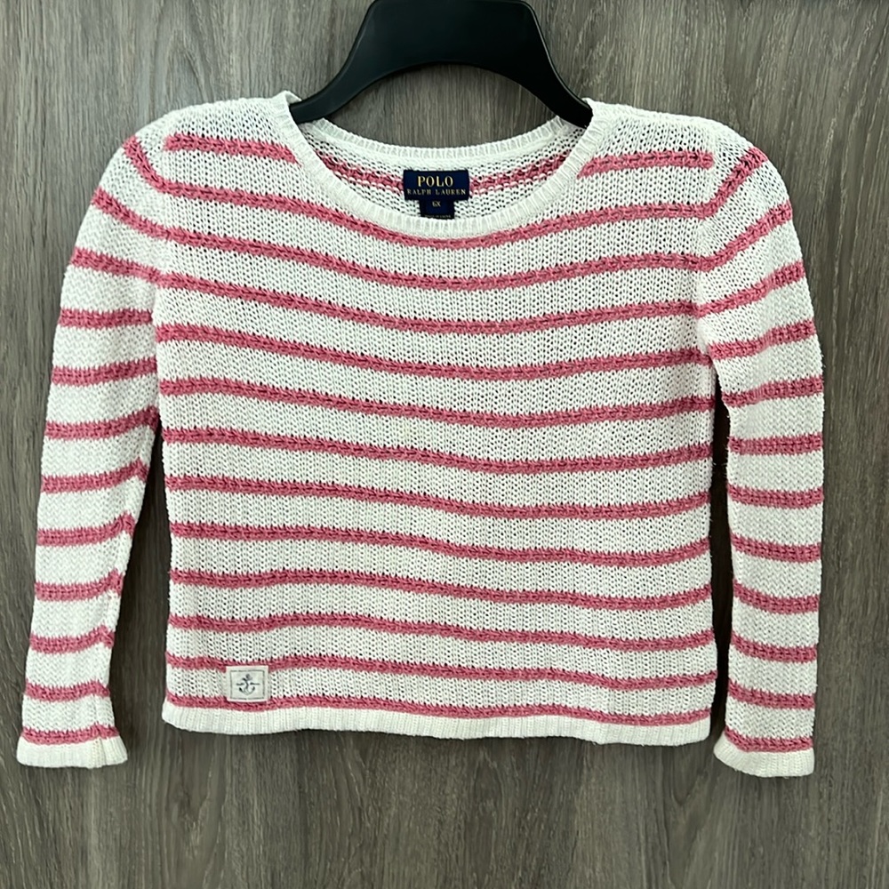 Polo Ralph Lauren Crocheted Knit Sweater | Little Girls 6X